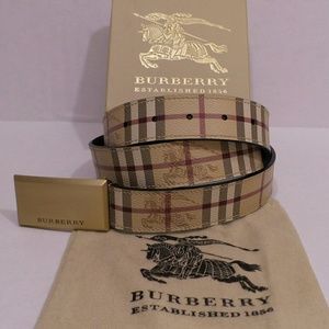 Like New With Tags Authentic Plaid Monogram Belt